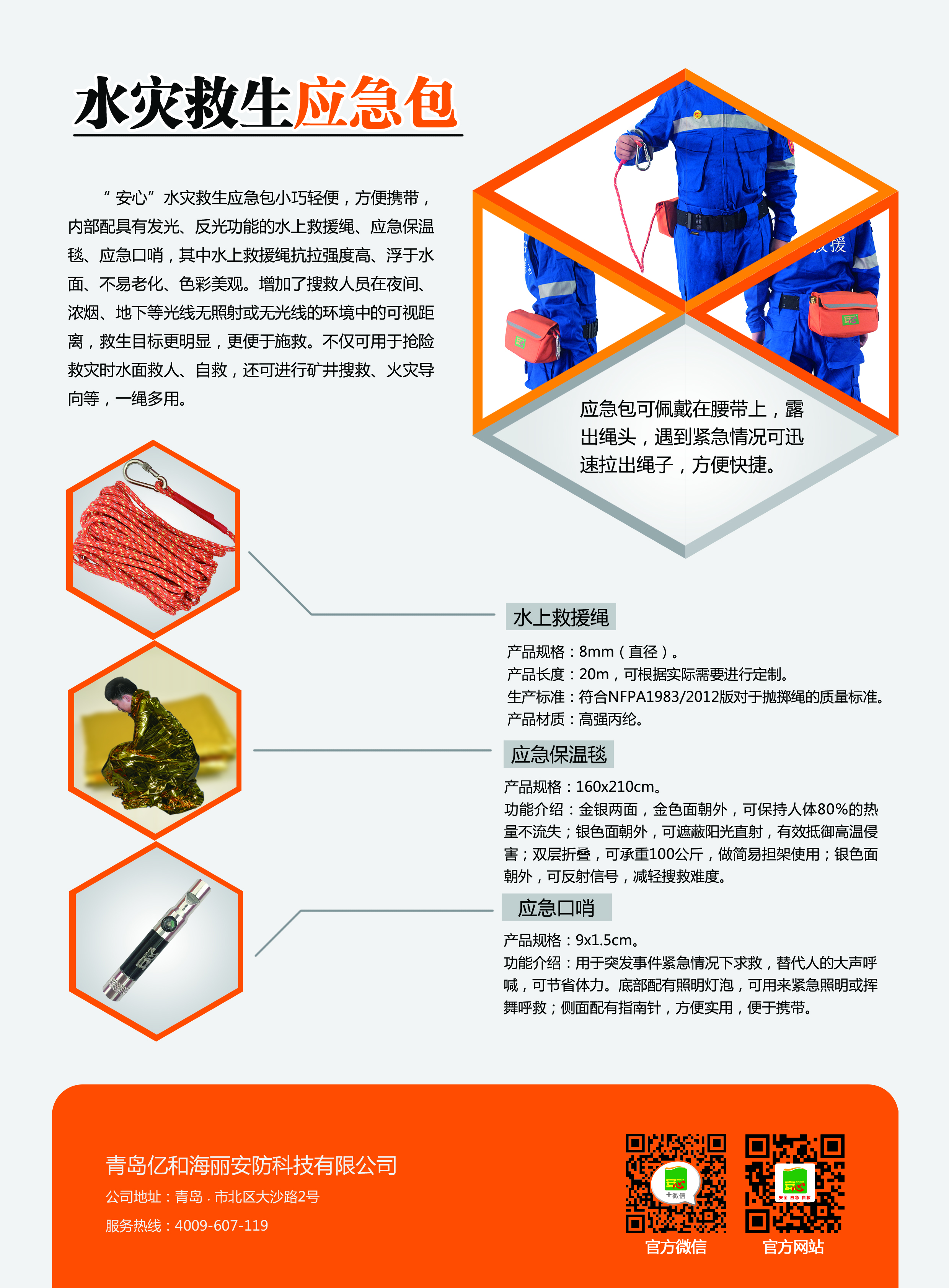 安心品牌水灾救生应急包